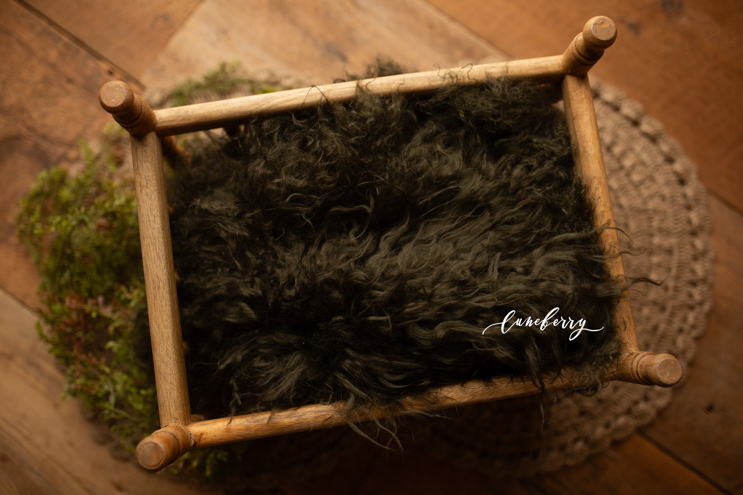 MOSS GREEN Sheepskin & Rabbit Fur