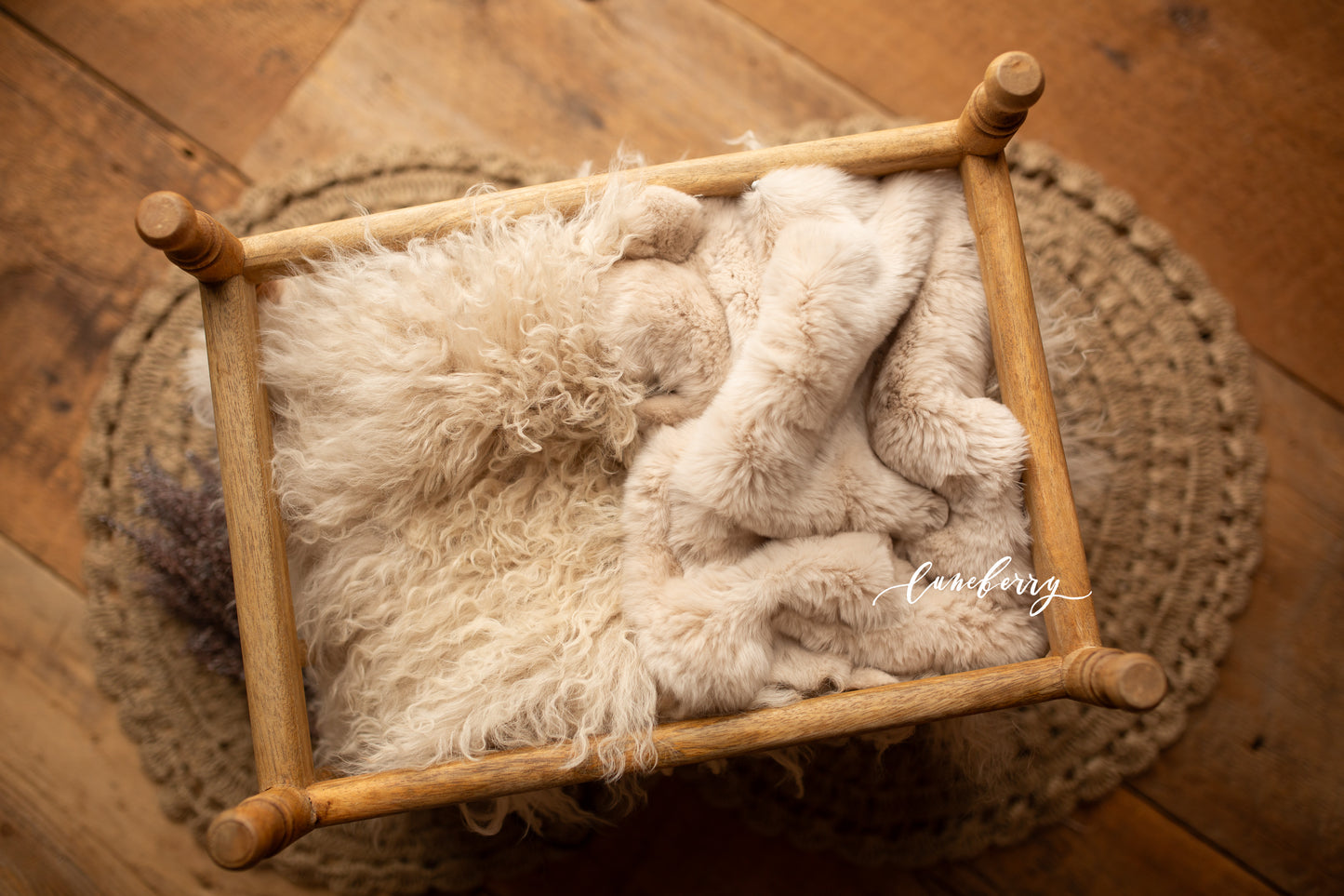 Beige Sheepskin & Rabbit Fur