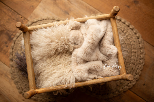 Beige Sheepskin & Rabbit Fur