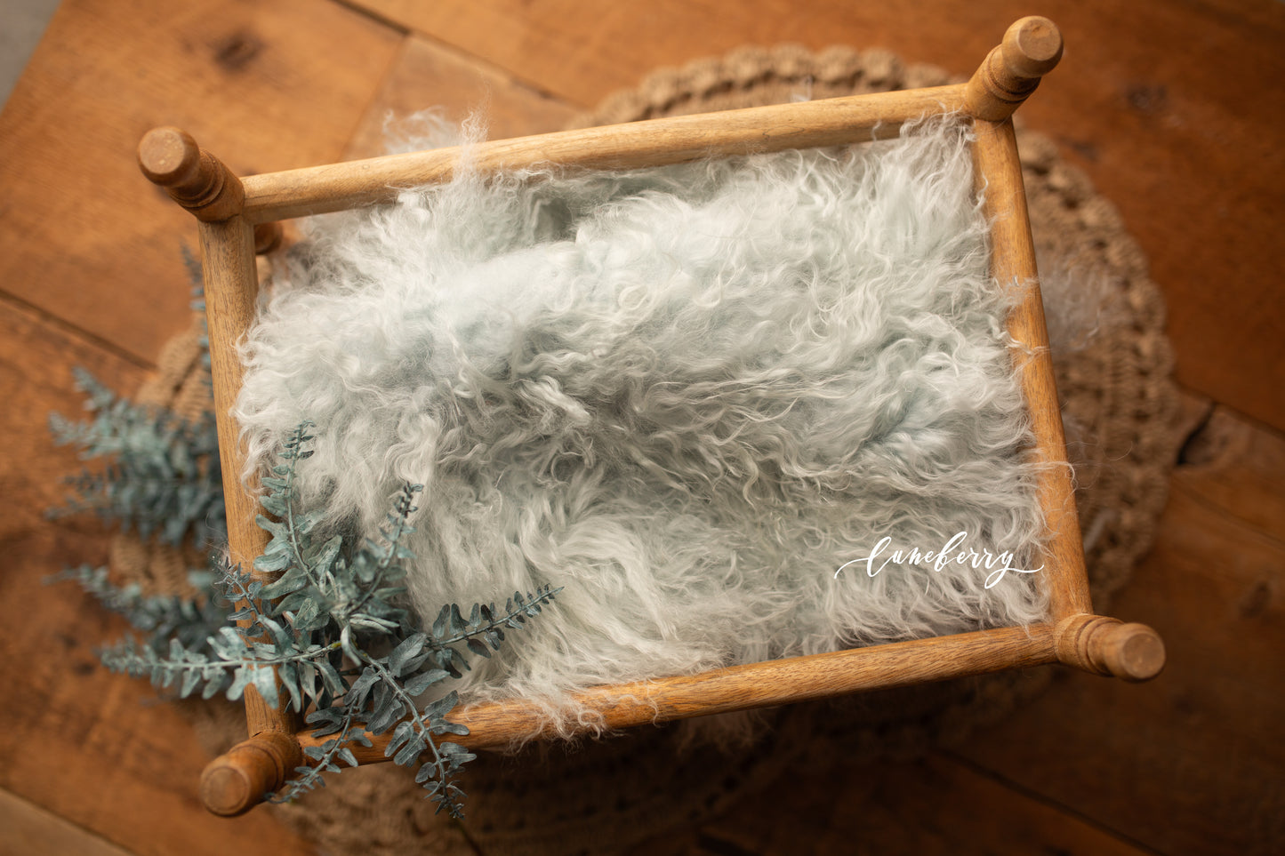 SKY BLUE Sheepskin & Rabbit Fur