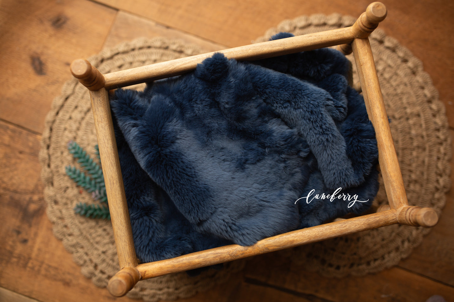 WINTER BLUE Sheepskin & Rabbit Fur
