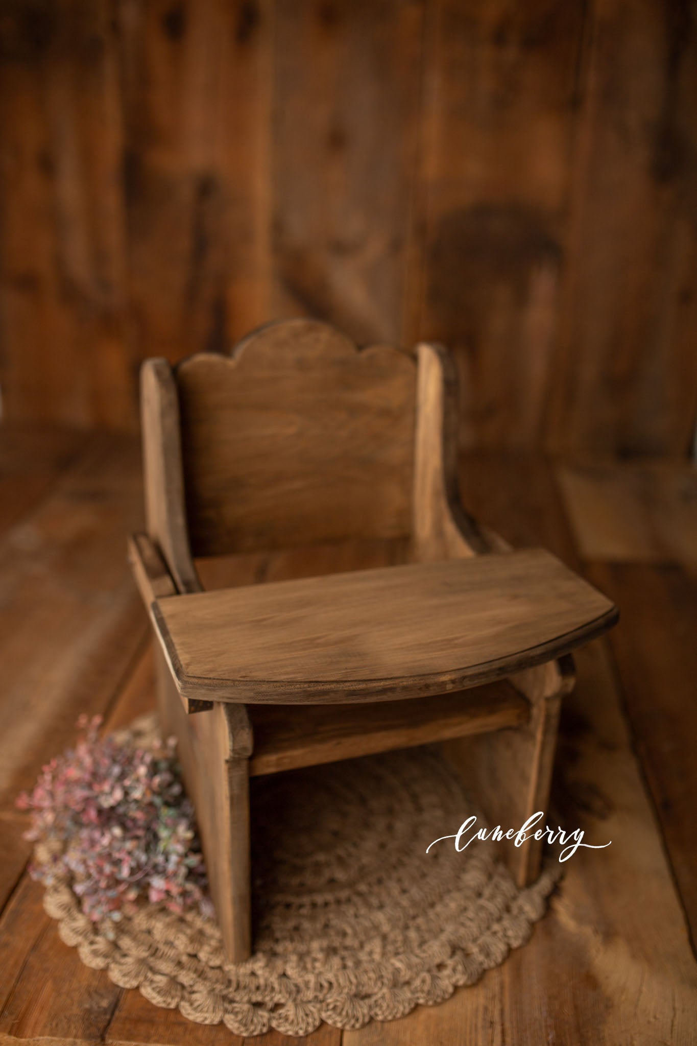 The Eloise - Tiny Little Wooden High Chair PRE-ORDER
