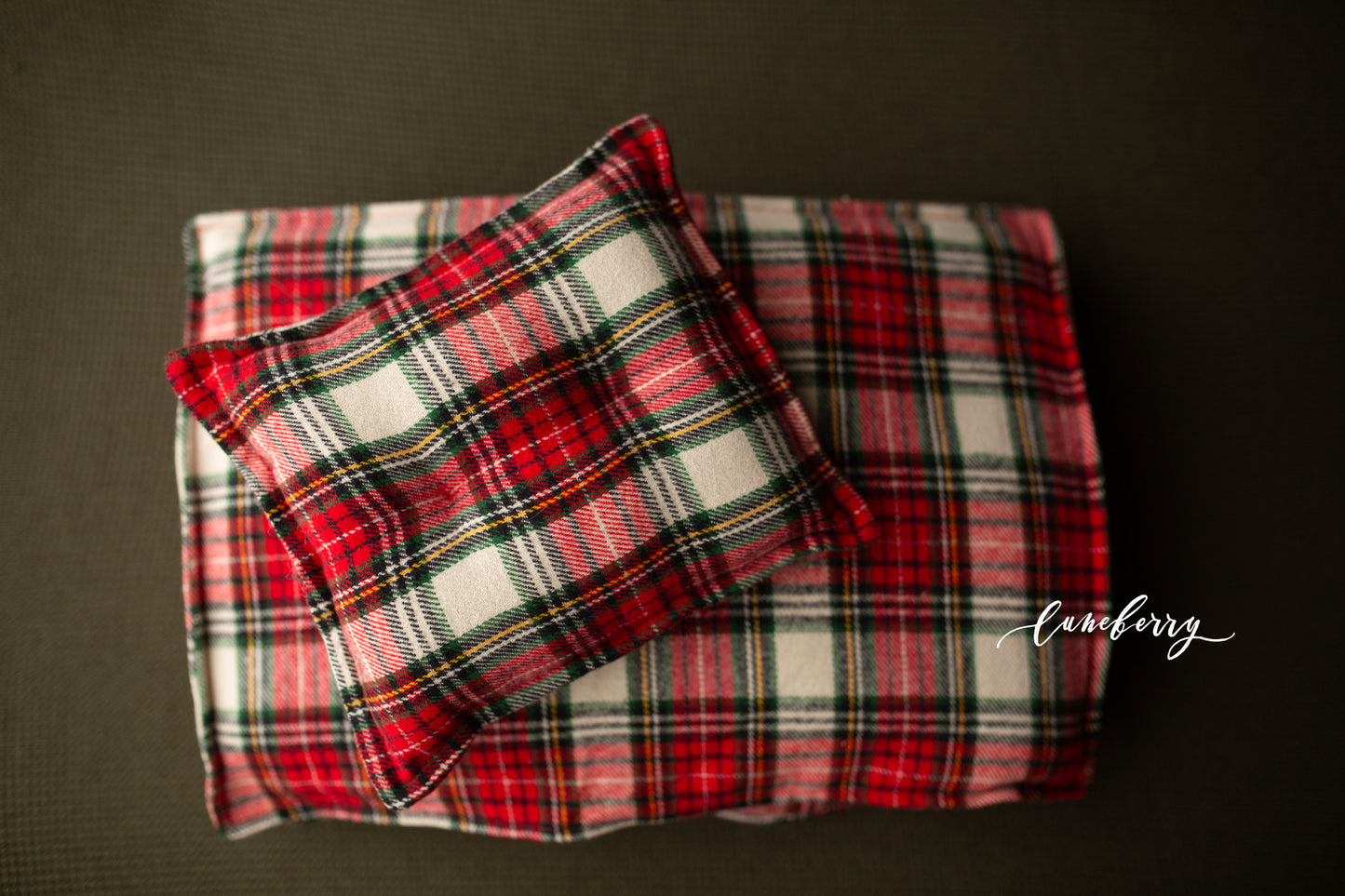 Christmas Plaid Mattress Cover + Blankie