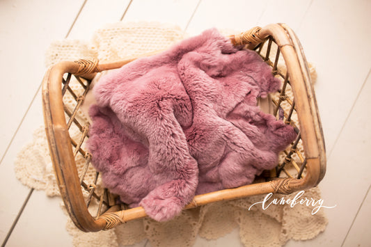 PINK MOSCATO Sheepskin & Rabbit Fur