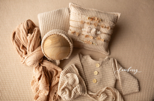 TAN WAFFLE Fabric