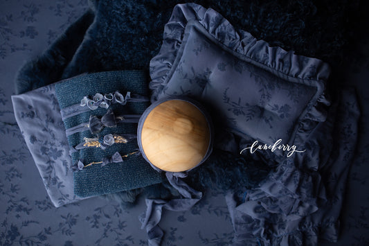 WINTER BLUE FLORAL Fabric