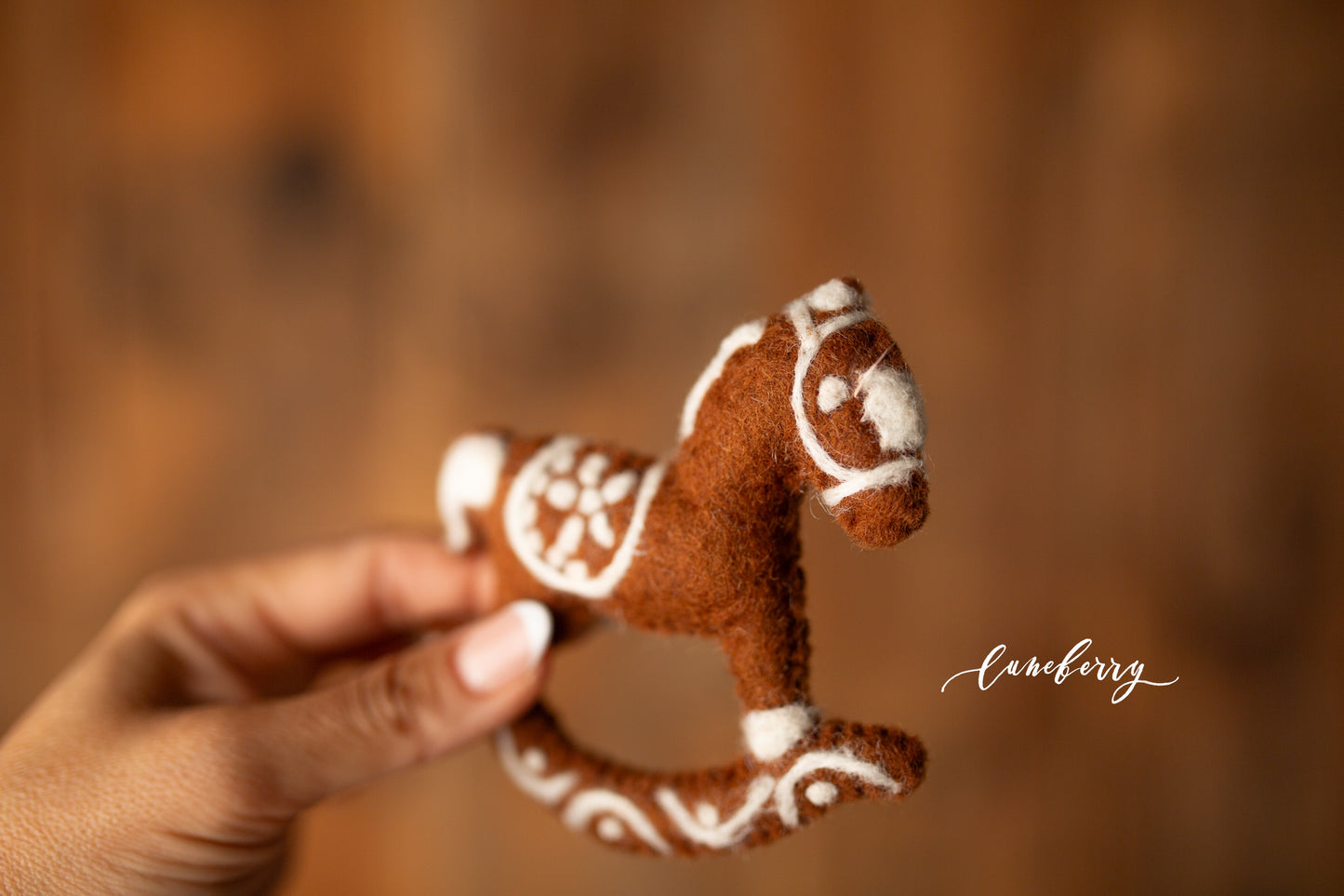 Gingerbread Rocking Horse Little Feltie