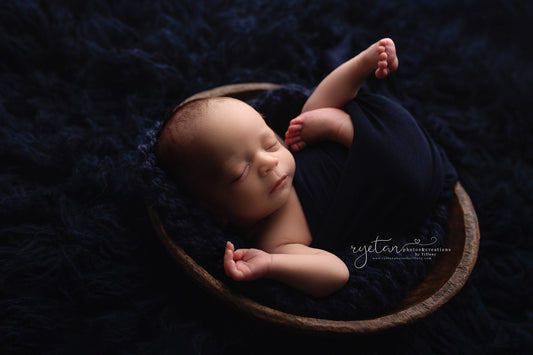 NAVY Premium Wool Flokati