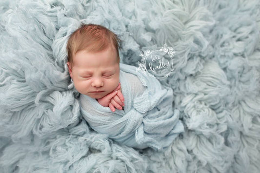 SKY BLUE Premium Wool Flokati