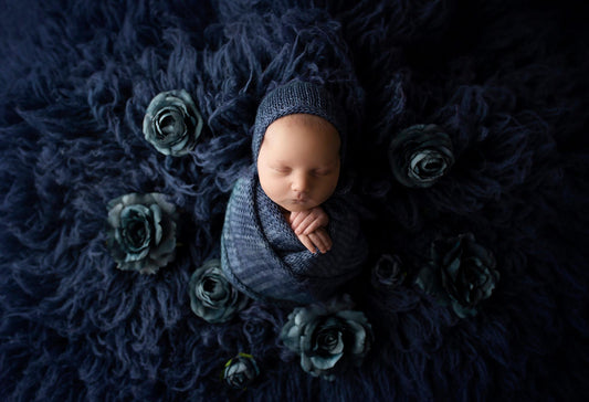 NAVY Premium Wool Flokati