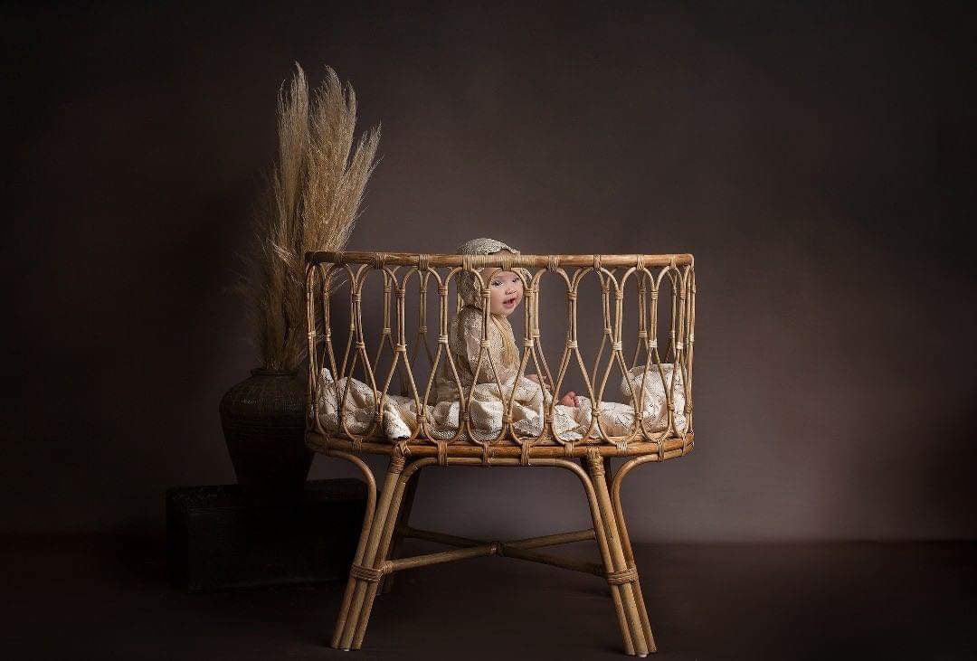 Vintage deals bamboo crib