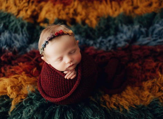 JEWEL TONE RAINBOW Premium Wool Flokati