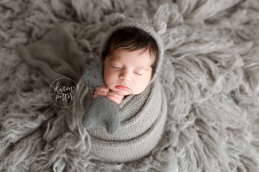 PERFECT LIGHT GREY Premium Wool Flokati