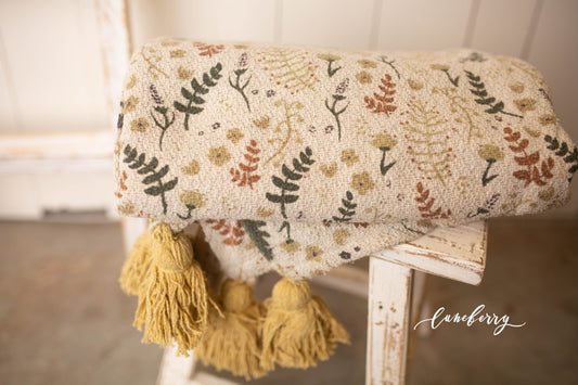 Almafi  - Floral Cotton Throw