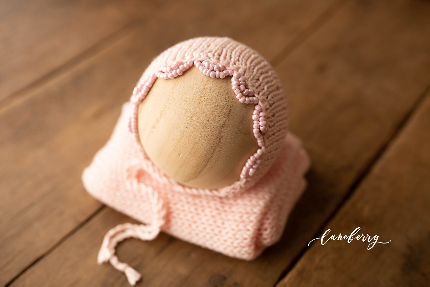 Light Blush Beaded Knit Set