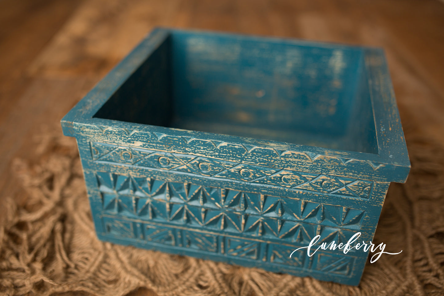 Carved drawer & crate - multiple finishes