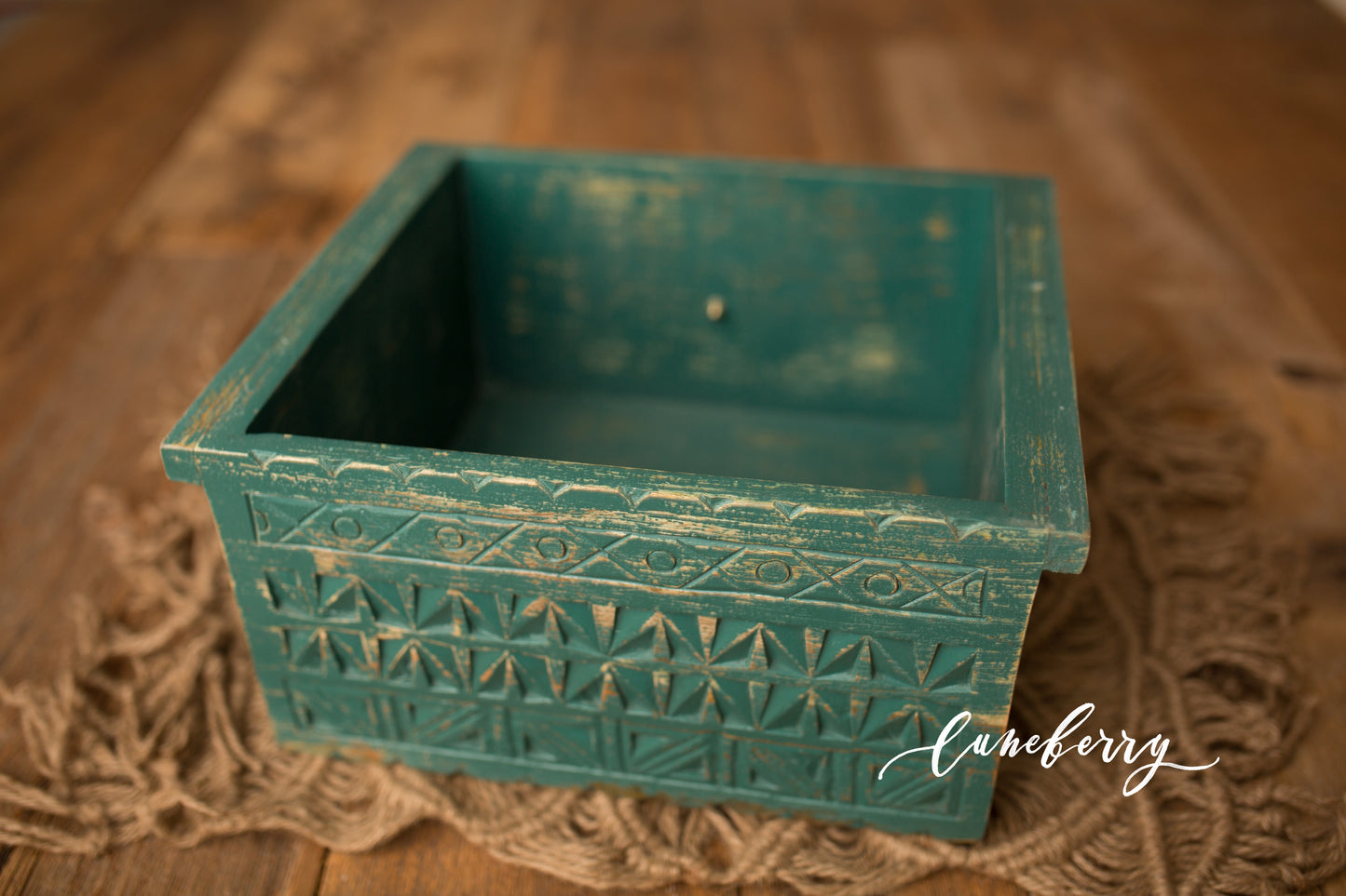 Carved drawer & crate - multiple finishes