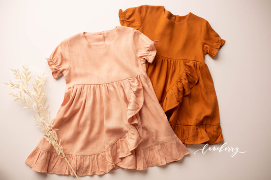 Charlie | Linen Ruffled Dress
