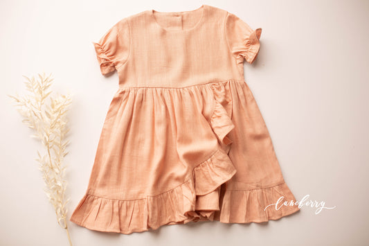 Charlie | Linen Ruffled Dress