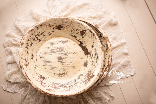 Vintage Bowls - Antique White