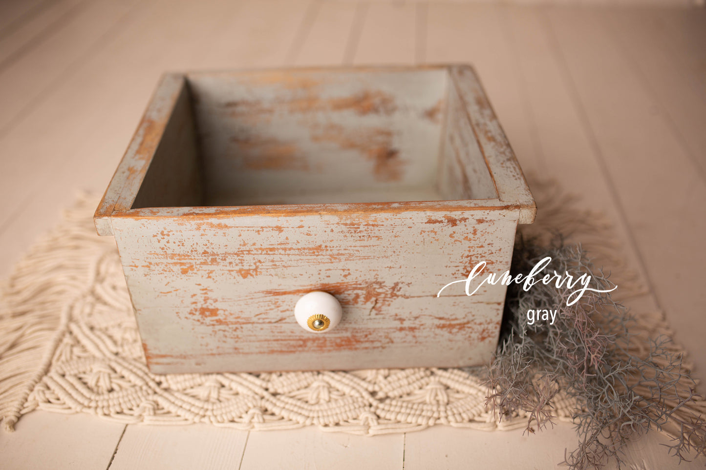 Carved drawer & crate - multiple finishes