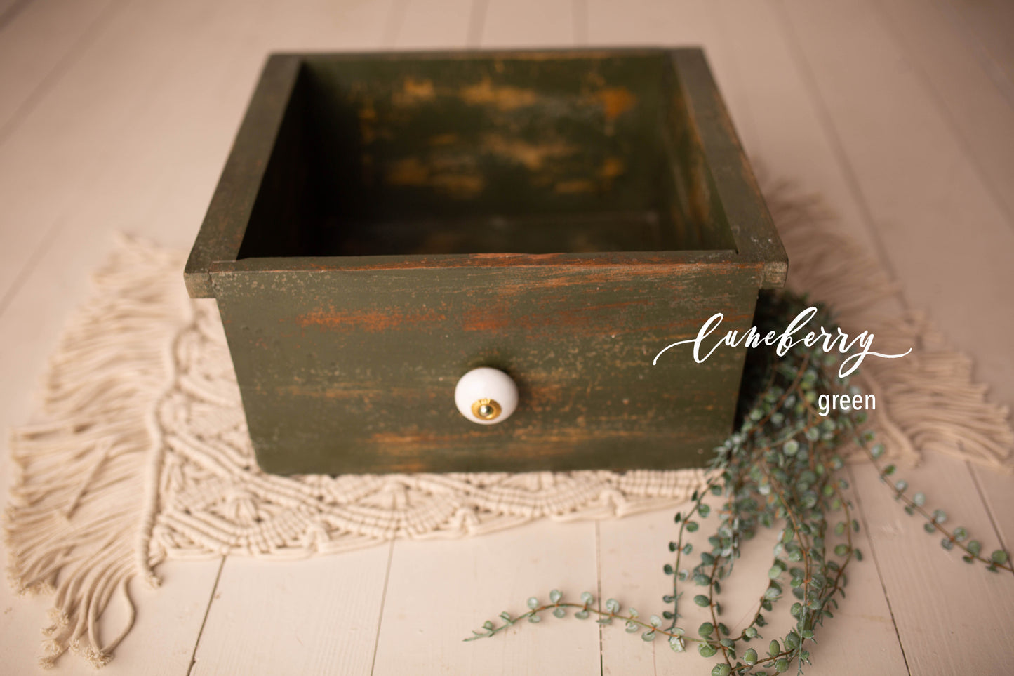 Carved drawer & crate - multiple finishes