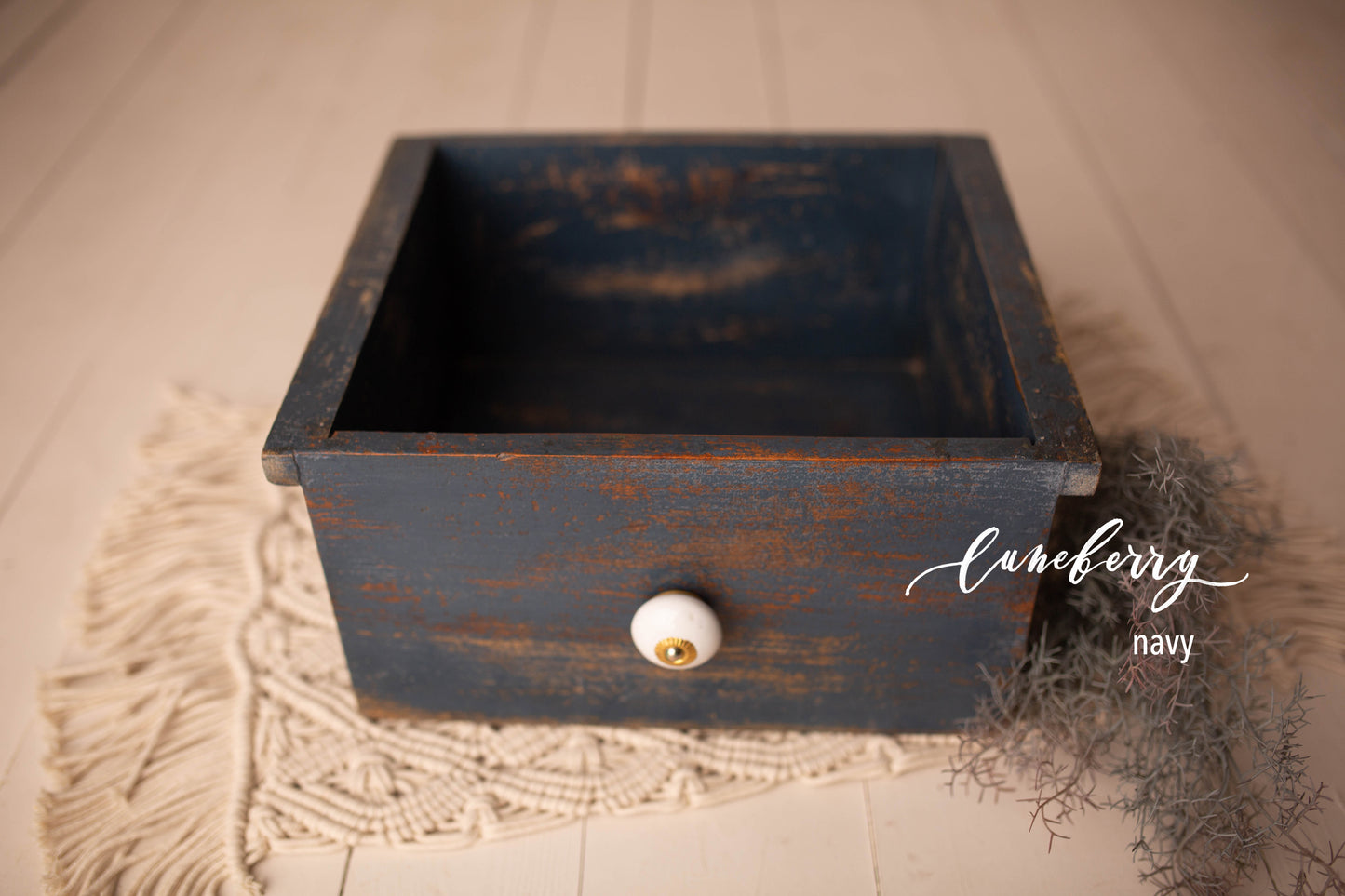 Carved drawer & crate - multiple finishes