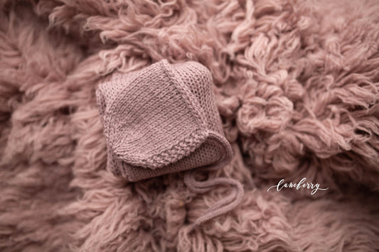 Dusty Purple Flokati + Knits
