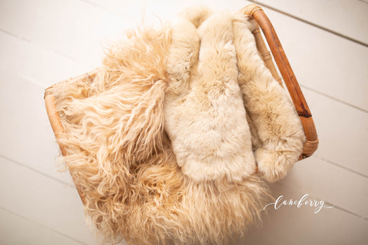 Champagne Sheepskin & Rabbit Fur