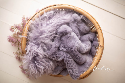 Frosted Sheepskin & Rabbit Fur