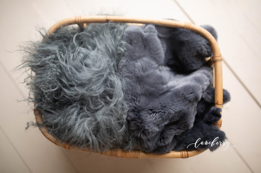 Ocean Calm Sheepskin & Rabbit Fur