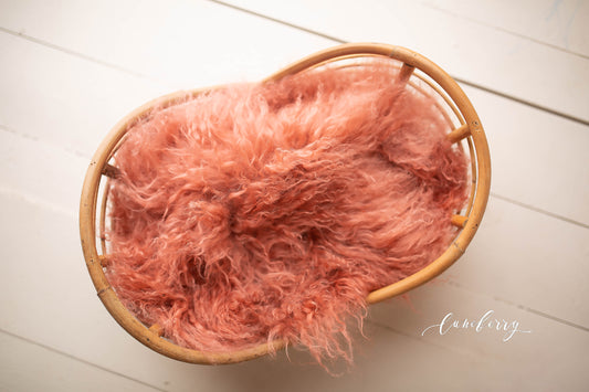 Papaya Rum Punch Sheepskin & Rabbit Fur