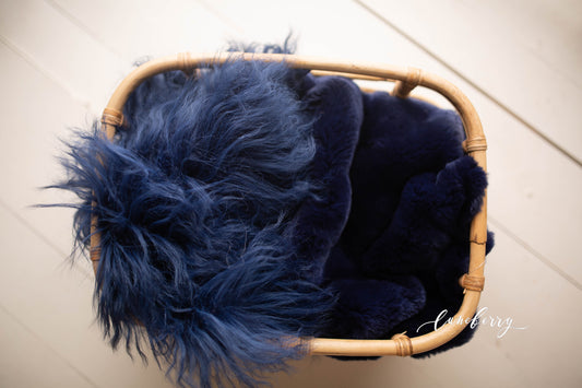 Starry Night Sheepskin & Rabbit Fur