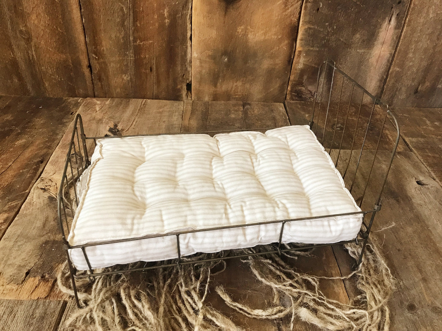Metal Bed with Cushion