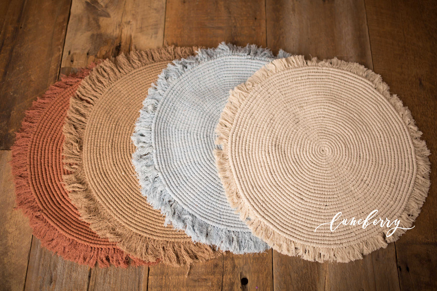 Mini Macrame Rug Macrame Mini Fringe Rugs – Luneberry, LLC