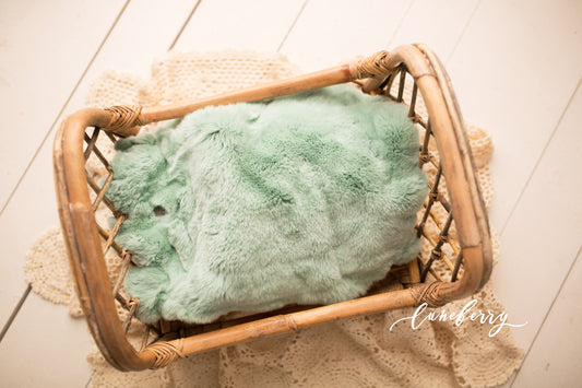 Mint Sheepskin & Rabbit Fur