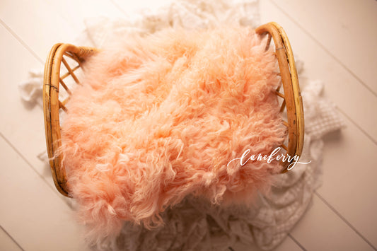 Southern Peach Sheepskin & Rabbit Fur